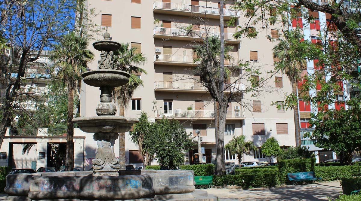 Fotografia di piazza Alberico Gentili a Palermo, ove ha sede lo Studio Legale Maniscalco